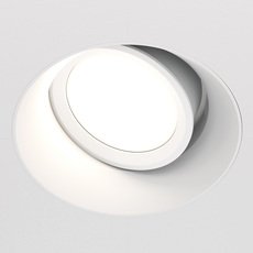 Точечный светильник с арматурой белого цвета, плафонами белого цвета Maytoni DL042-01-RD-W