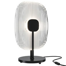Настольная лампа с стеклянными плафонами прозрачного цвета Maytoni MOD152TL-L1BK