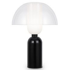 Настольная лампа с арматурой чёрного цвета, стеклянными плафонами Maytoni MOD177TL-01B