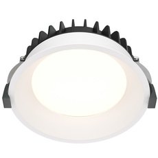 Точечный светильник с арматурой белого цвета Maytoni DL055-12W3K-W