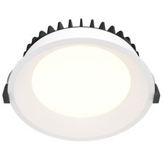Точечный светильник с арматурой белого цвета Maytoni DL055-18W3K-W