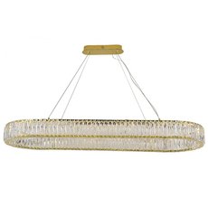 Светильник с хрустальными плафонами прозрачного цвета Newport 8240/120 oval gold
