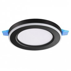 Точечный светильник с арматурой чёрного цвета, пластиковыми плафонами Novotech 359013