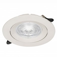 Точечный светильник с арматурой белого цвета, плафонами прозрачного цвета Zortes ZRS.57795.10