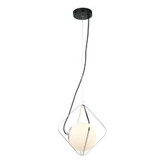 Светильник с арматурой чёрного цвета, плафонами белого цвета Lumien Hall LH4116/1P-BK-CR