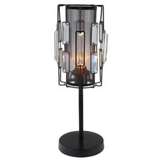Настольная лампа с арматурой чёрного цвета, плафонами чёрного цвета Lumien Hall 0001/1TS-BK