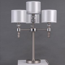 Настольная лампа с текстильными плафонами серого цвета Lumien Hall 10458.04.35.04