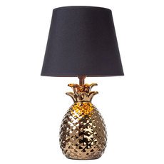 Настольная лампа с арматурой золотого цвета, текстильными плафонами Escada 10193/L