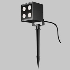 Светильник для уличного освещения с плафонами чёрного цвета Maytoni O309FL-L8B3K