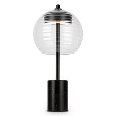 Настольная лампа с арматурой чёрного цвета, стеклянными плафонами Maytoni P060TL-L12BK