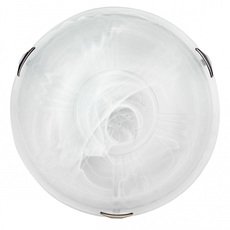 Светильник с стеклянными плафонами белого цвета Sonex 7601/DL