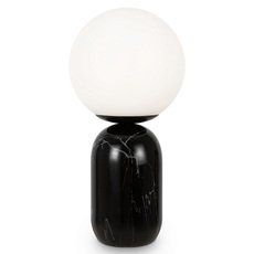 Настольная лампа с арматурой чёрного цвета, стеклянными плафонами Freya FR5288TL-01B