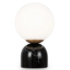 Настольная лампа с арматурой чёрного цвета, стеклянными плафонами Freya FR5288TL-01B1