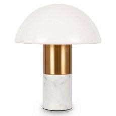 Настольная лампа с арматурой белого цвета, плафонами белого цвета Freya FR5285TL-01BS
