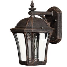 Светильник для уличного освещения с арматурой коричневого цвета, стеклянными плафонами Hinkley HK/WABASH2/S