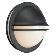 Светильник для уличного освещения с арматурой чёрного цвета, плафонами белого цвета Norlys 611B