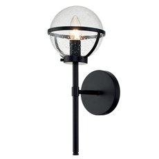 Светильник для ванной комнаты с арматурой чёрного цвета Hinkley HK-HOLLIS1-C-BK-BATH