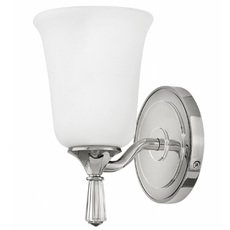 Светильник для ванной комнаты с арматурой хрома цвета, плафонами белого цвета Hinkley HK/BLYTHE1 BATH