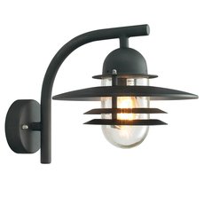 Светильник для уличного освещения с металлическими плафонами чёрного цвета Norlys 240B