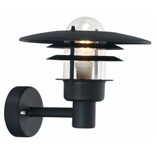 Светильник для уличного освещения с арматурой чёрного цвета, плафонами чёрного цвета Norlys 690B