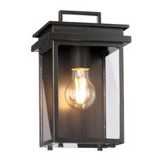 Светильник для уличного освещения с арматурой коричневого цвета, плафонами прозрачного цвета Feiss FE-GLENVIEW-S