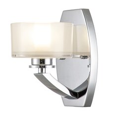 Светильник для ванной комнаты с арматурой хрома цвета, плафонами белого цвета Hinkley HK-MERIDIAN1-BATH-PC