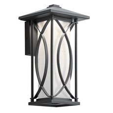 Светильник для уличного освещения с арматурой чёрного цвета, плафонами белого цвета Kichler QN-ASHBERN-S