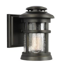 Светильник для уличного освещения с арматурой коричневого цвета, стеклянными плафонами Feiss FE-NEWPORT-S-ANBZ