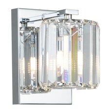 Светильник для ванной комнаты с арматурой хрома цвета, стеклянными плафонами Quoizel QZ-DIVINE1-PC-BATH