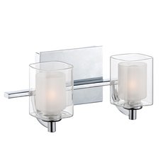 Светильник для ванной комнаты с стеклянными плафонами прозрачного цвета Quoizel QZ-KOLT2-PC-BATH