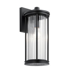 Светильник для уличного освещения с арматурой чёрного цвета Kichler KL-BARRAS2-M-BK