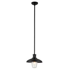Светильник для уличного освещения с арматурой чёрного цвета Kichler KL-ALLENBURY-P-M-BKT