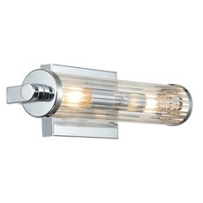 Светильник для ванной комнаты с стеклянными плафонами прозрачного цвета Kichler QN-AZORES2-PC