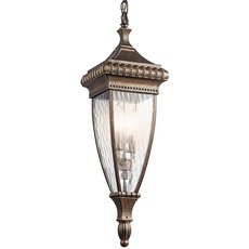 Светильник для уличного освещения с арматурой бронзы цвета, стеклянными плафонами Kichler KL/VENETIAN8/M