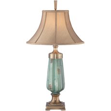 Настольная лампа с арматурой латуни цвета Quoizel QZ/MONTEVERDE