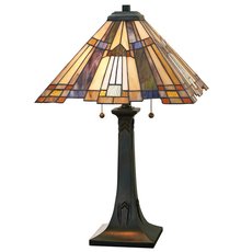 Настольная лампа с плафонами цветного цвета Quoizel QZ/INGLENOOK/TL