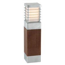 Светильник для уличного освещения с арматурой коричневого цвета, плафонами никеля цвета Norlys 1400GA