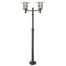 Светильник для уличного освещения с металлическими плафонами чёрного цвета Norlys 283B