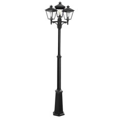 Светильник для уличного освещения с арматурой чёрного цвета, пластиковыми плафонами Norlys 483B