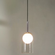 Светильник с арматурой хрома цвета, стеклянными плафонами Cloyd 10793