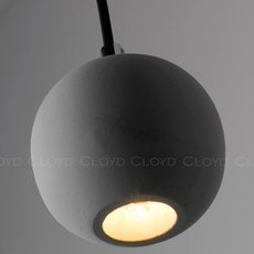 Светильник с арматурой чёрного цвета, керамическими плафонами Cloyd 11074
