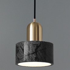 Светильник с арматурой латуни цвета, плафонами чёрного цвета Cloyd 10795