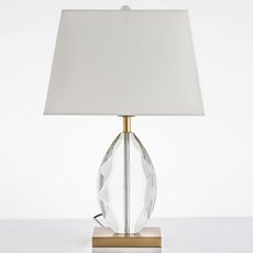 Настольная лампа с арматурой латуни цвета, текстильными плафонами Cloyd 30080