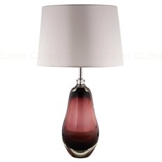 Настольная лампа с арматурой хрома цвета, текстильными плафонами Cloyd 30082