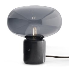 Настольная лампа с арматурой чёрного цвета, стеклянными плафонами BLS 21223