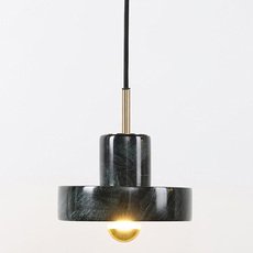 Светильник с арматурой латуни цвета, плафонами чёрного цвета BLS 21199