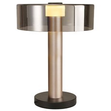 Настольная лампа с арматурой чёрного цвета, стеклянными плафонами Mantra 8534