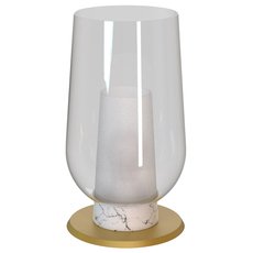 Настольная лампа с стеклянными плафонами прозрачного цвета Mantra 8401