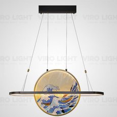 Светильник с стеклянными плафонами цветного цвета VIROLIGHT VL16598