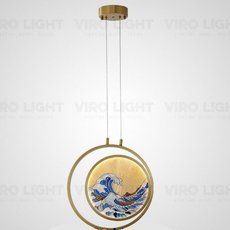 Светильник с стеклянными плафонами цветного цвета VIROLIGHT VL13553